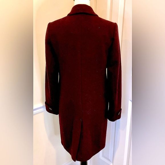 RALPH LAUREN Wine Wool Equestrian Riding Blazer Longer Coat Sz 6 NWOT - Picture 3 of 16